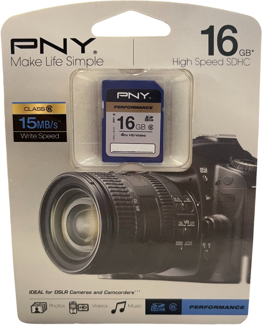 Pamięć SD 16GB PNY – Bezpieczne przechowywanie danych