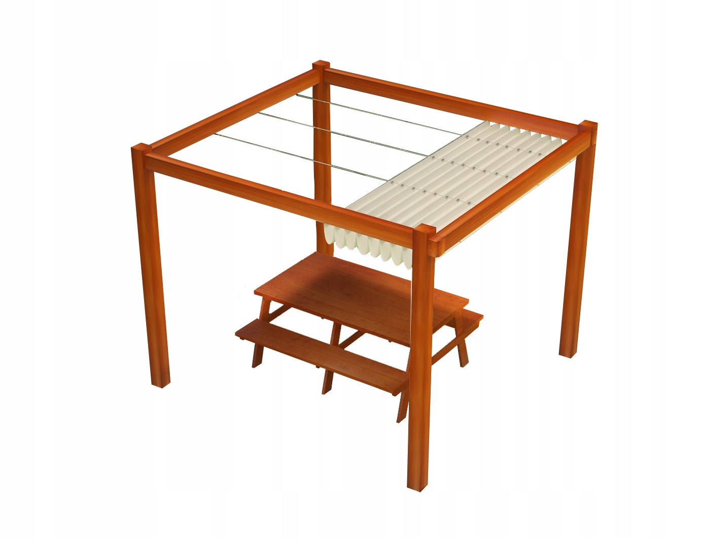 Roleta rzymska pozioma premium Decor 2,5x3 - Beżowa
