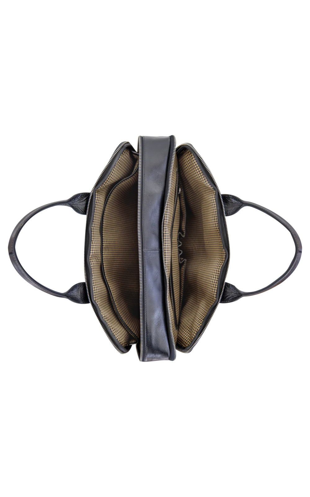 Przestronna komora na laptopa i organizery