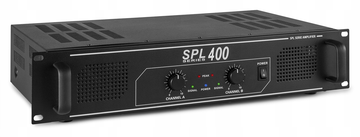 Wzmacniacz 2x 200W SPL 400 Skytec – Doskonałe brzmienie dla każdego wydarzenia