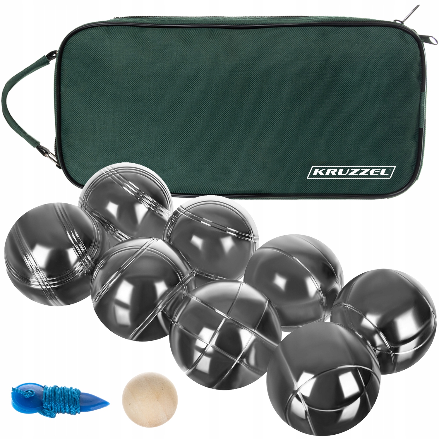 Kule do gry w boules 8 kul + pokrowiec – Idealna gra na świeżym powietrzu