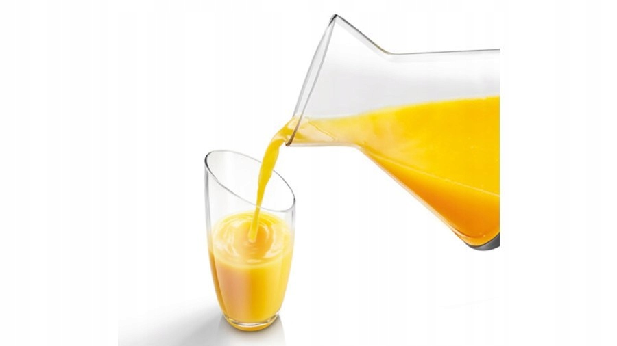 Praktyczna funkcjonalność 2-w-1: Wyciskanie i serwowanie soku