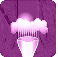 Niezwykle silny strumień pary