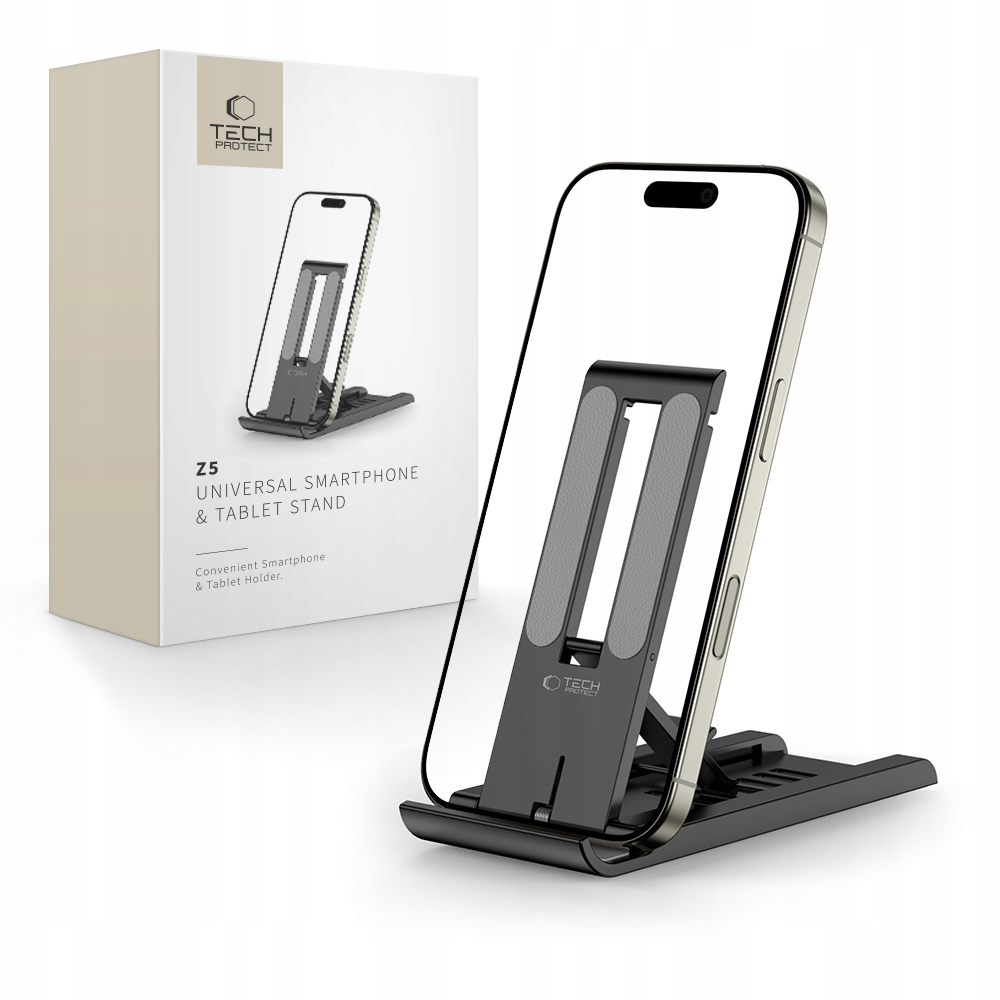TECH-PROTECT Z5 UNIVERSAL STAND HOLDER SMARTPHONE & TABLET BLACK – Idealny stojak dla Twojego urządzenia