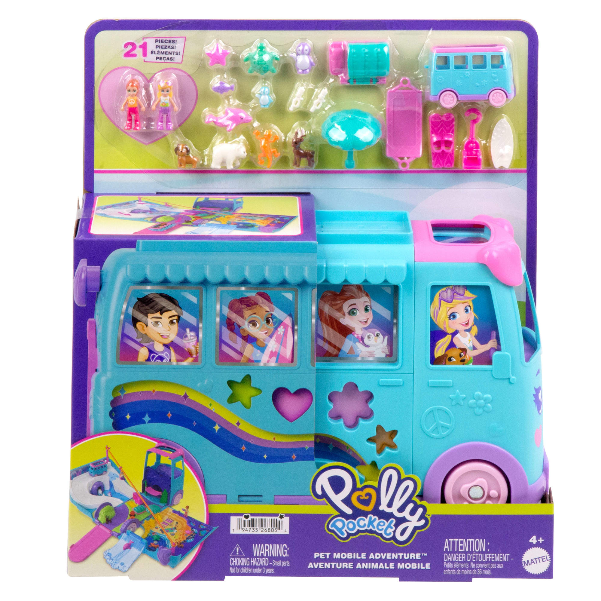 Zestaw kompaktowy Polly Pocket – Doskonały na każdą przygodę