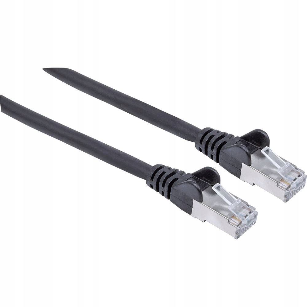Patchcord S/FTP, CAT7, 0.5m, czarny – Wydajność i niezawodność w sieci
