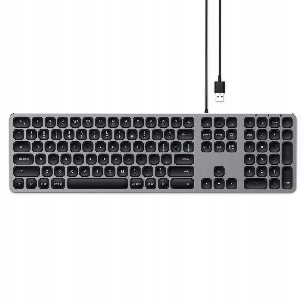 Klawiatura Satechi Aluminum Wired Keyboard – Elegancja i funkcjonalność w jednym