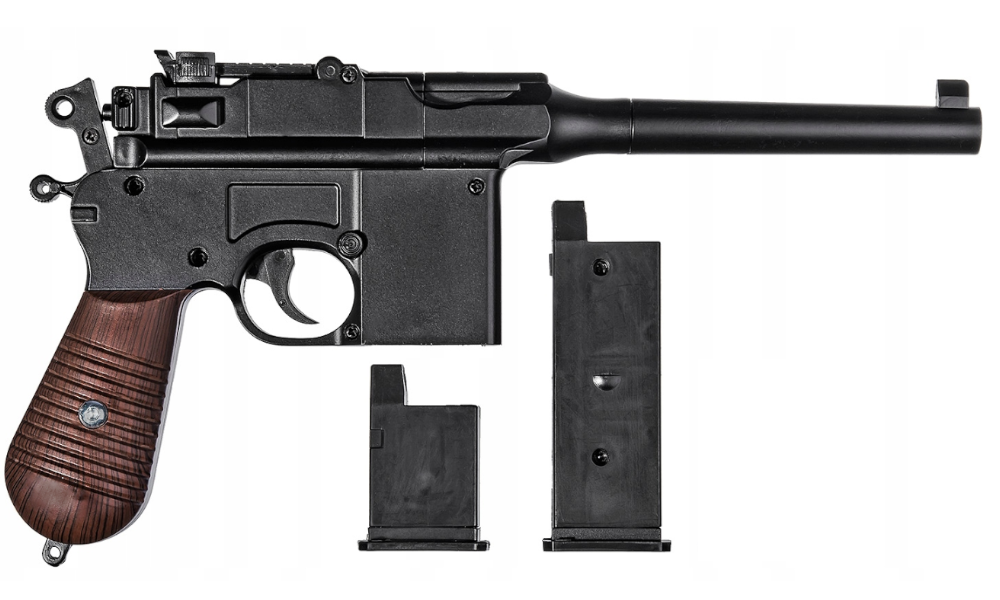Pistolet Metalowy Na Kulki C96 MAUSER 100% METAL   Granat  Tarcze Tomdorix