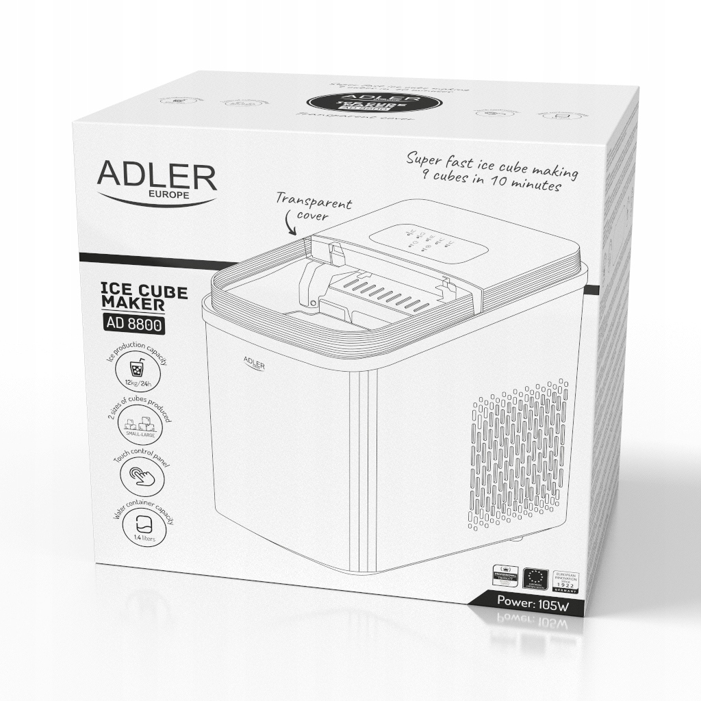 Szybka produkcja lodu – 12 kg na dobę