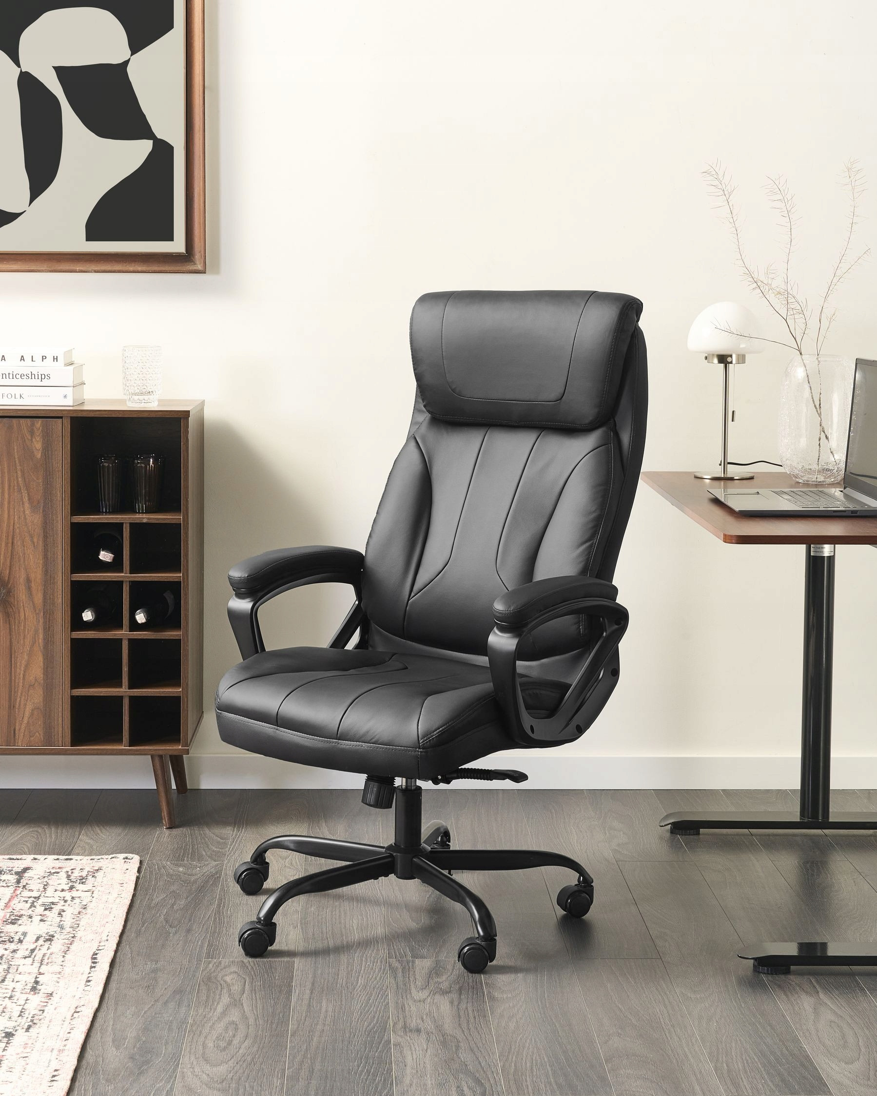 Backrest height and tilt adjustment