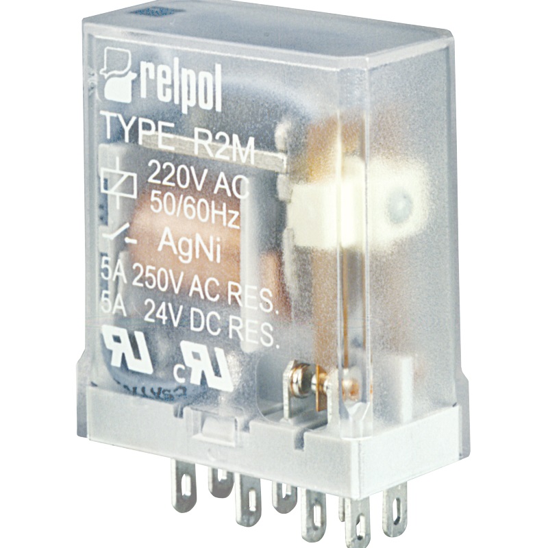 Przekaźnik przemysłowy 2P 5A 24V DC R2M-2012-23-1024 – Niezawodne rozwiązanie dla automatyki