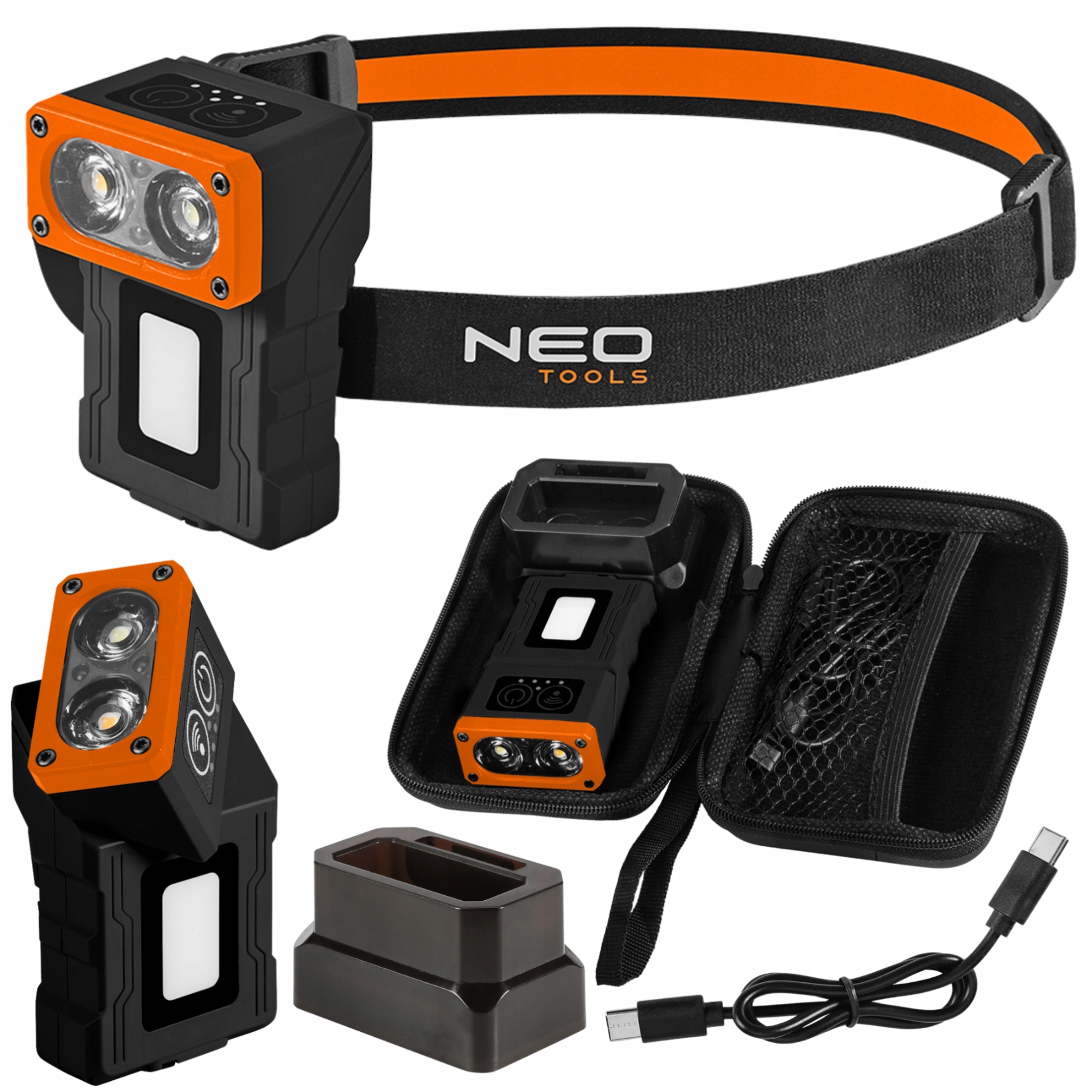 Lampa Czołowa Akumulatorowa 500 lm z Bazą – Niezawodne Źródło Światła