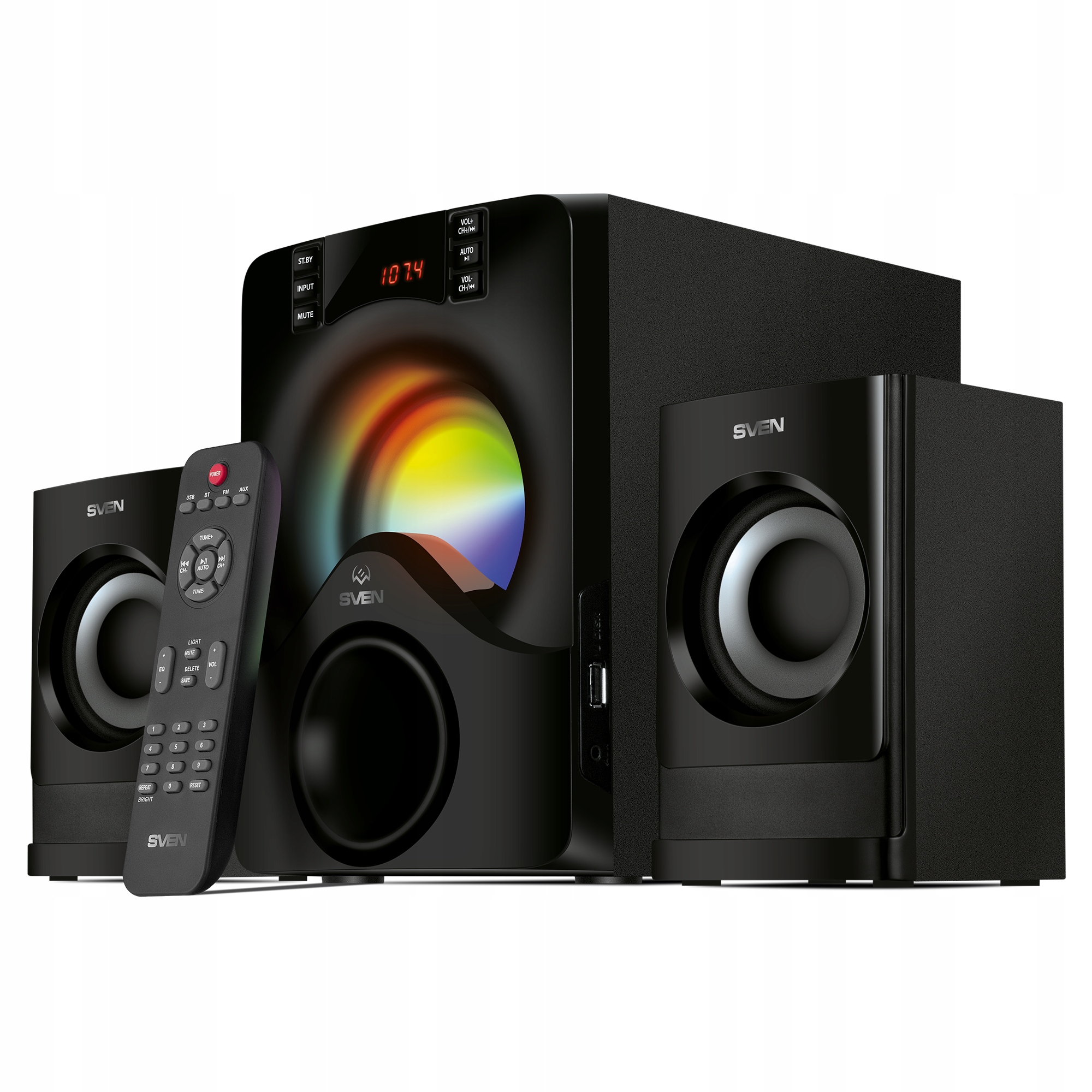 System audio 2.1 z subwooferem o mocy 20W
