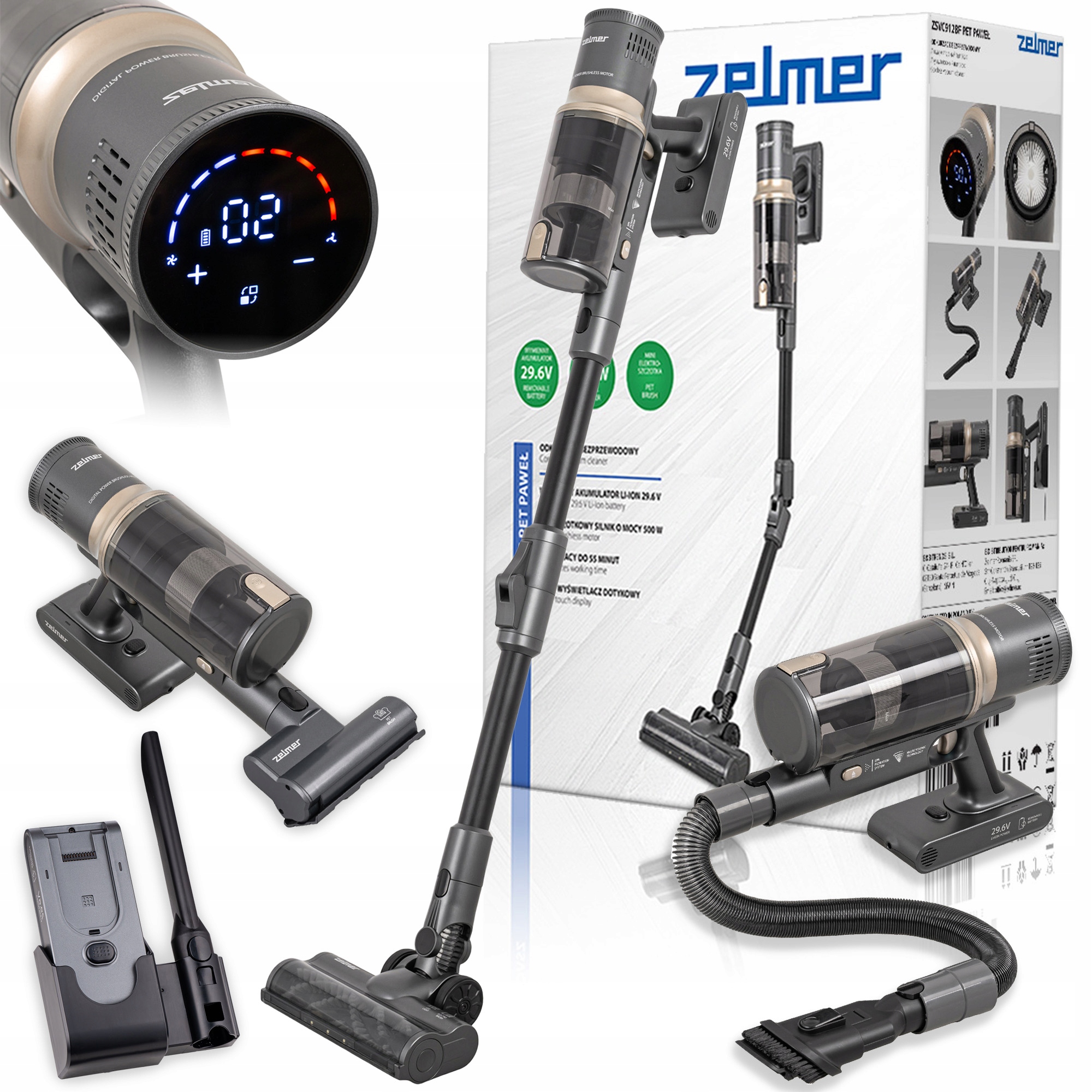 Odkurzacz Zelmer ZSVC912BF Paweł – Bezprzewodowa moc sprzątania