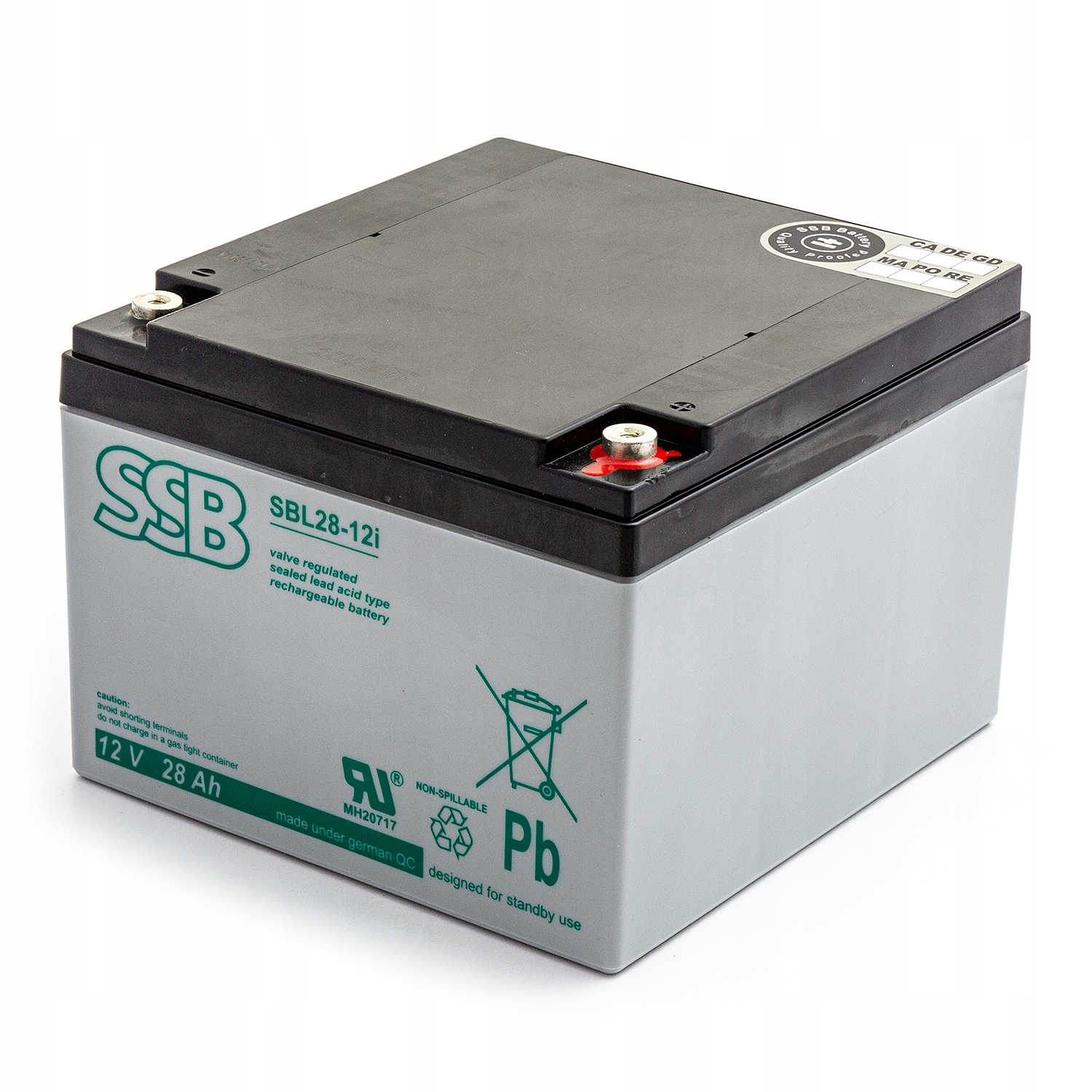 Akumulator AGM SBL 28-12i 12V 28Ah – Niezawodne źródło energii
