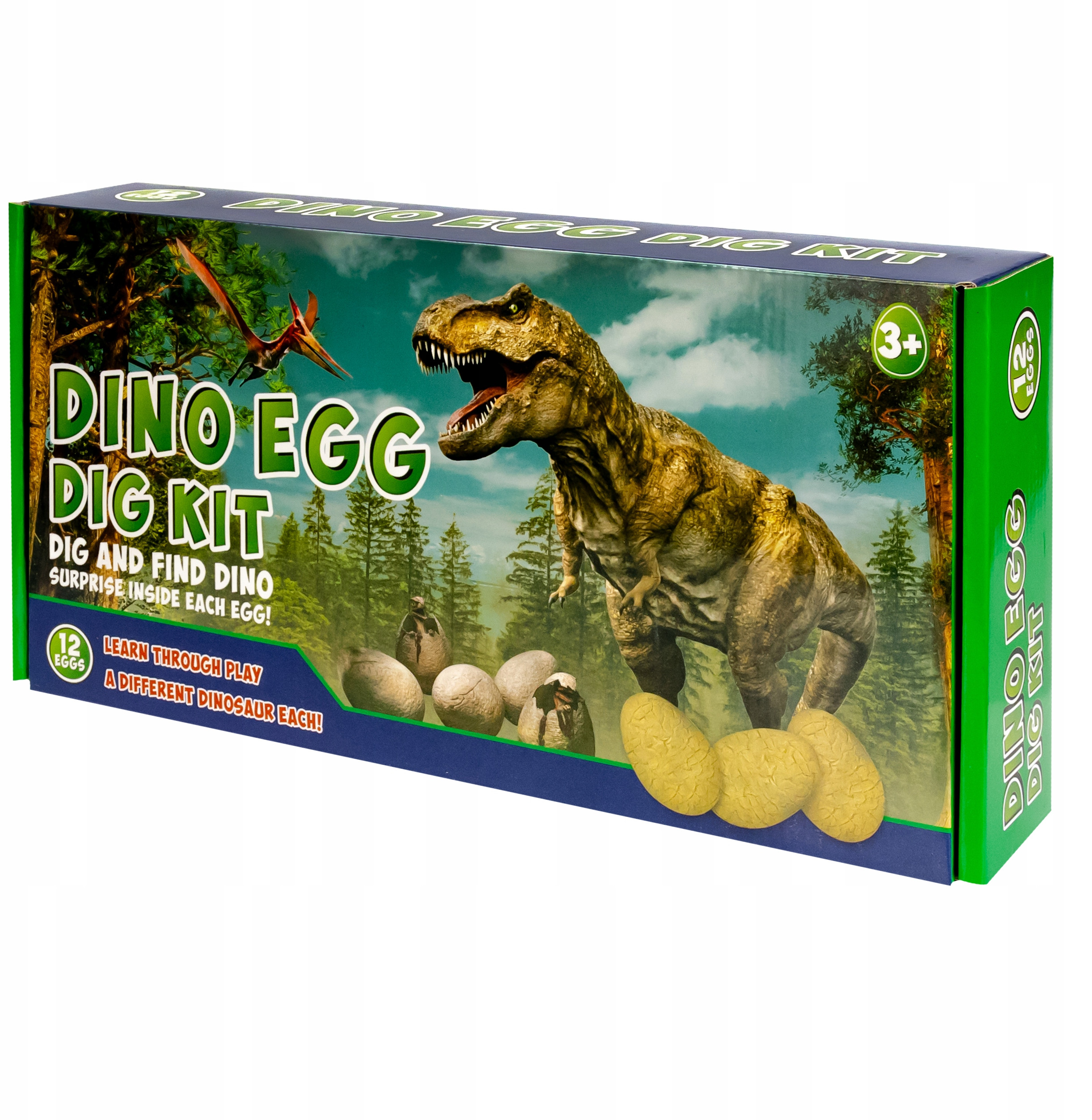 Jaja Dinozaura Wykopaliska – Odkryj świat dinozaurów z 12 figurkami!