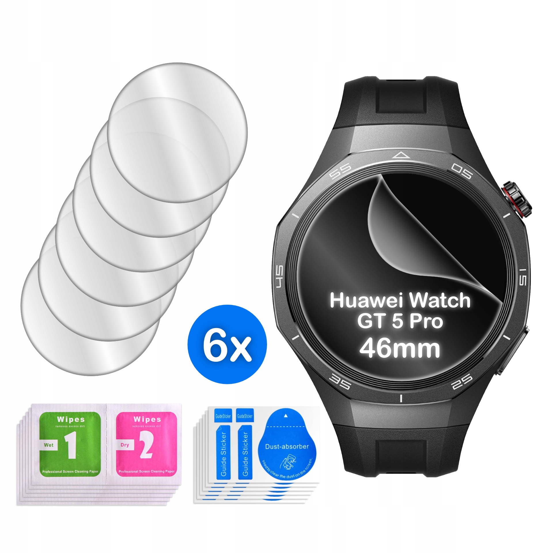 Folia ochronna 3D do Huawei Watch GT5 Pro 46mm – Idealna ochrona ekranu