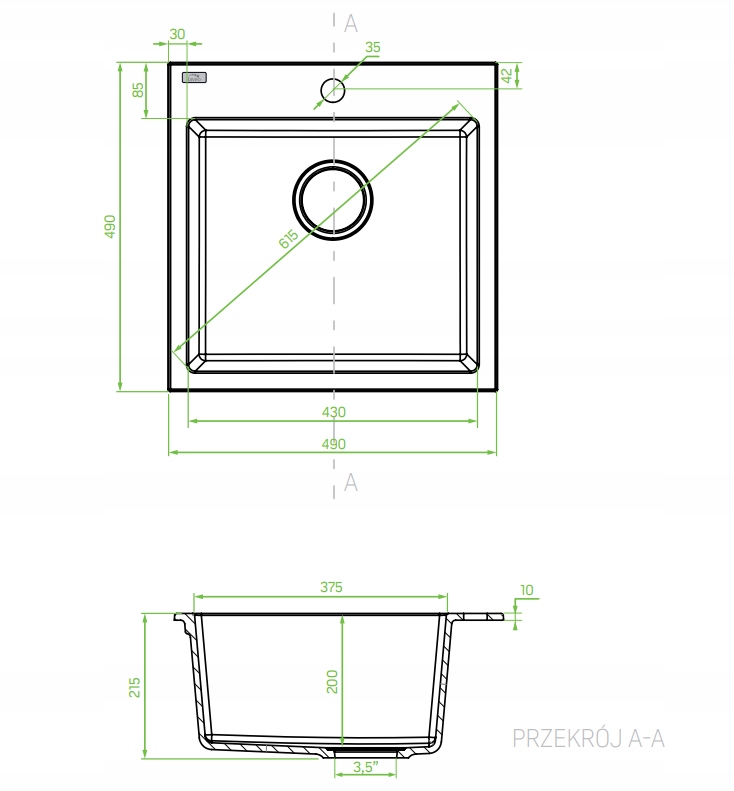 Syfon Space Saving i łatwy montaż