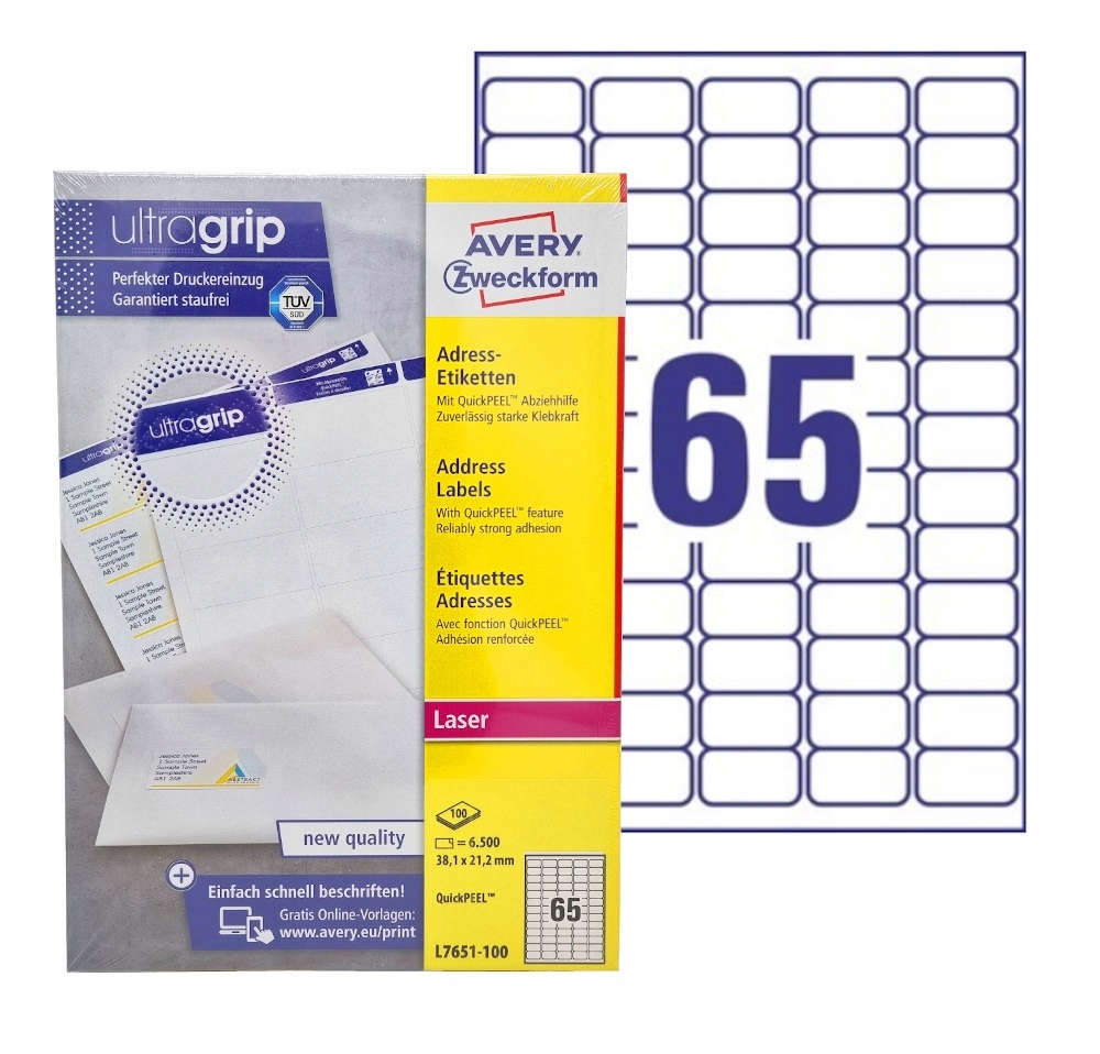 System QuickPEEL™ – Łatwe odrywanie i naklejanie etykiet