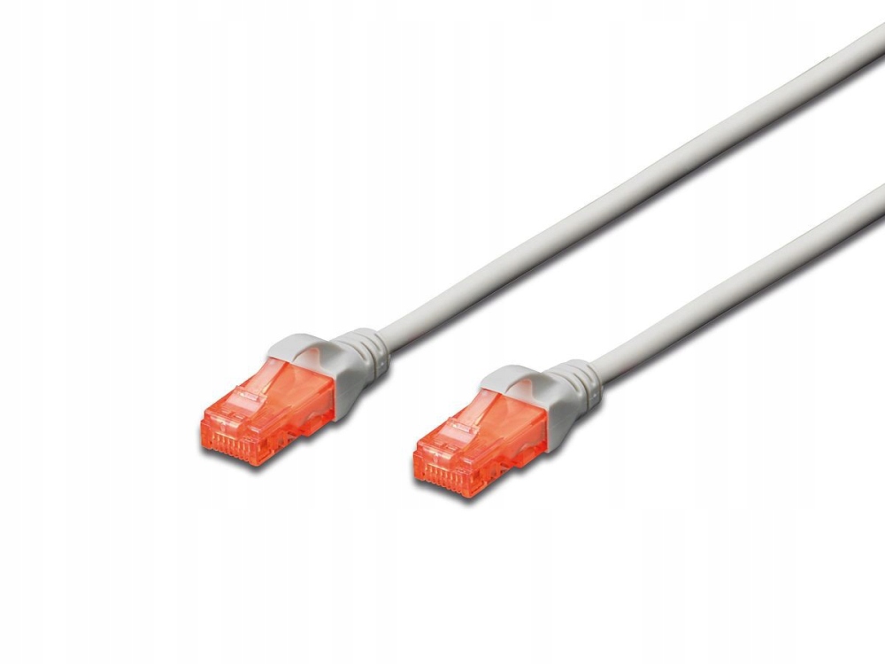 Kabel krosowy RJ-45/RJ-45, kat.6, U/UTP, 0.5m – Idealne połączenie dla Twojej sieci