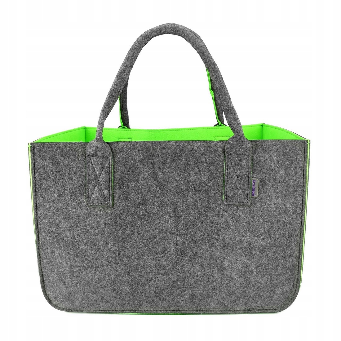 Torba filcowa zielona LEVIATAN – Stylowy wybór na zakupy i przechowywanie