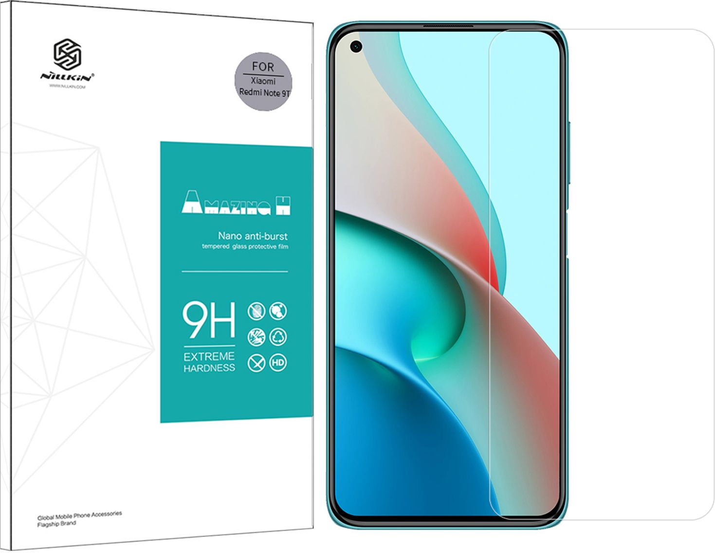 Szkło hartowane NILLKIN Amazing H dla Xiaomi Redmi note 9T -