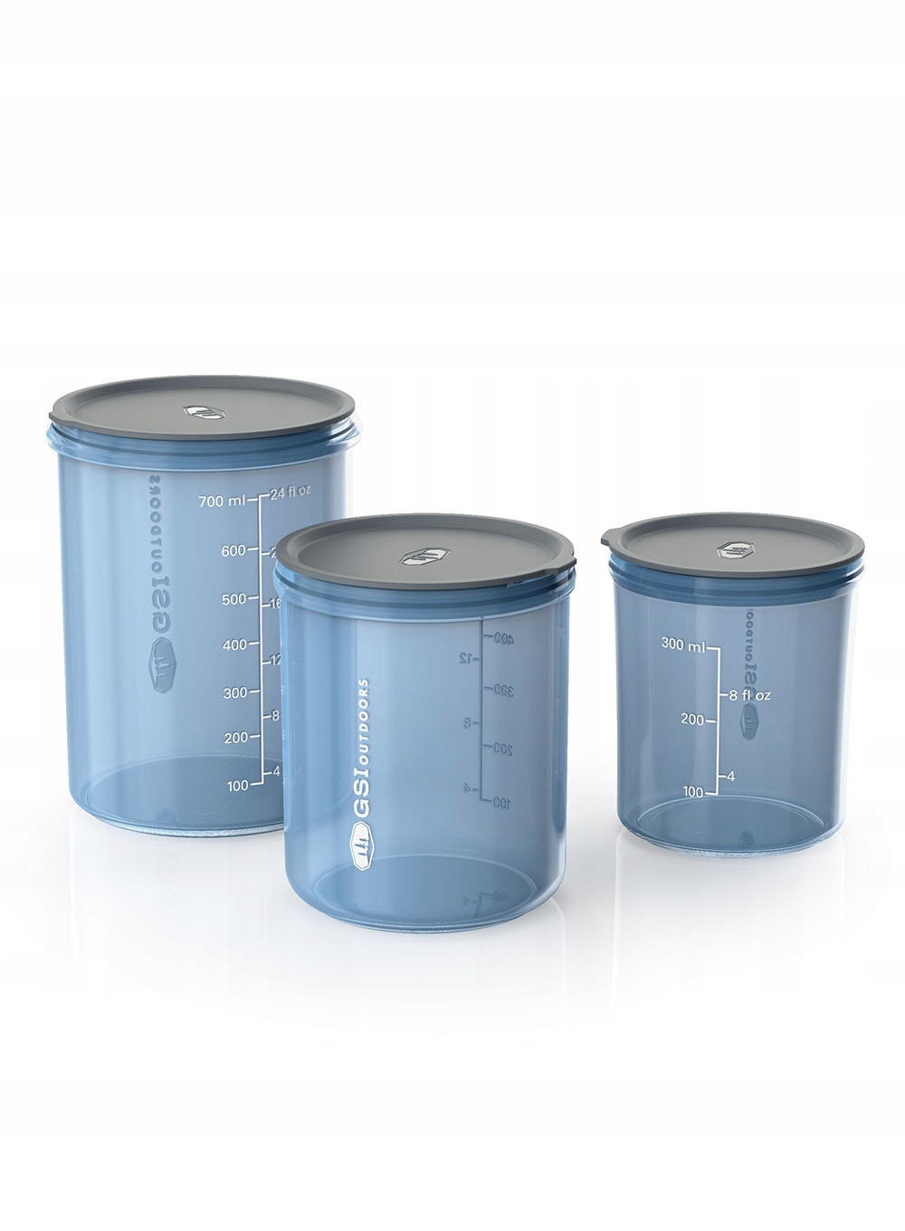 Hermetyczne pokrywy i możliwość wkładania pojemników jeden w drugi