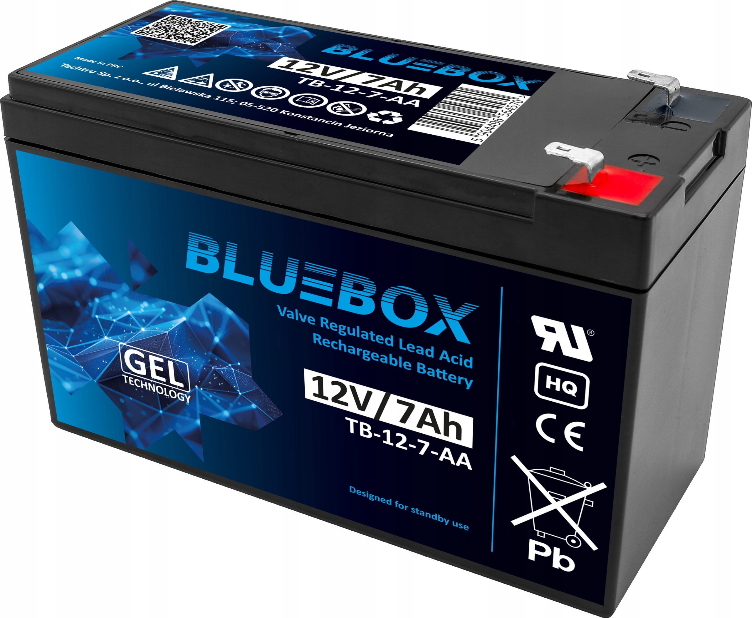 Akumulator Żelowy Bezobsługowy 12V 7Ah – Niezawodne zasilanie awaryjne