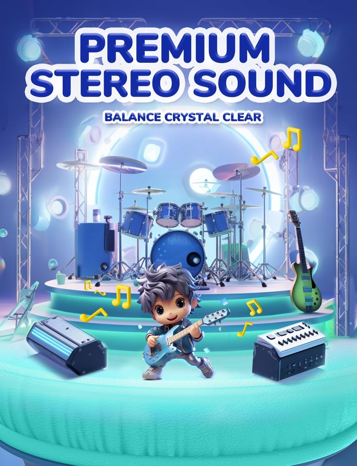 Wysokiej jakości akustyka – Krystaliczny dźwięk stereo