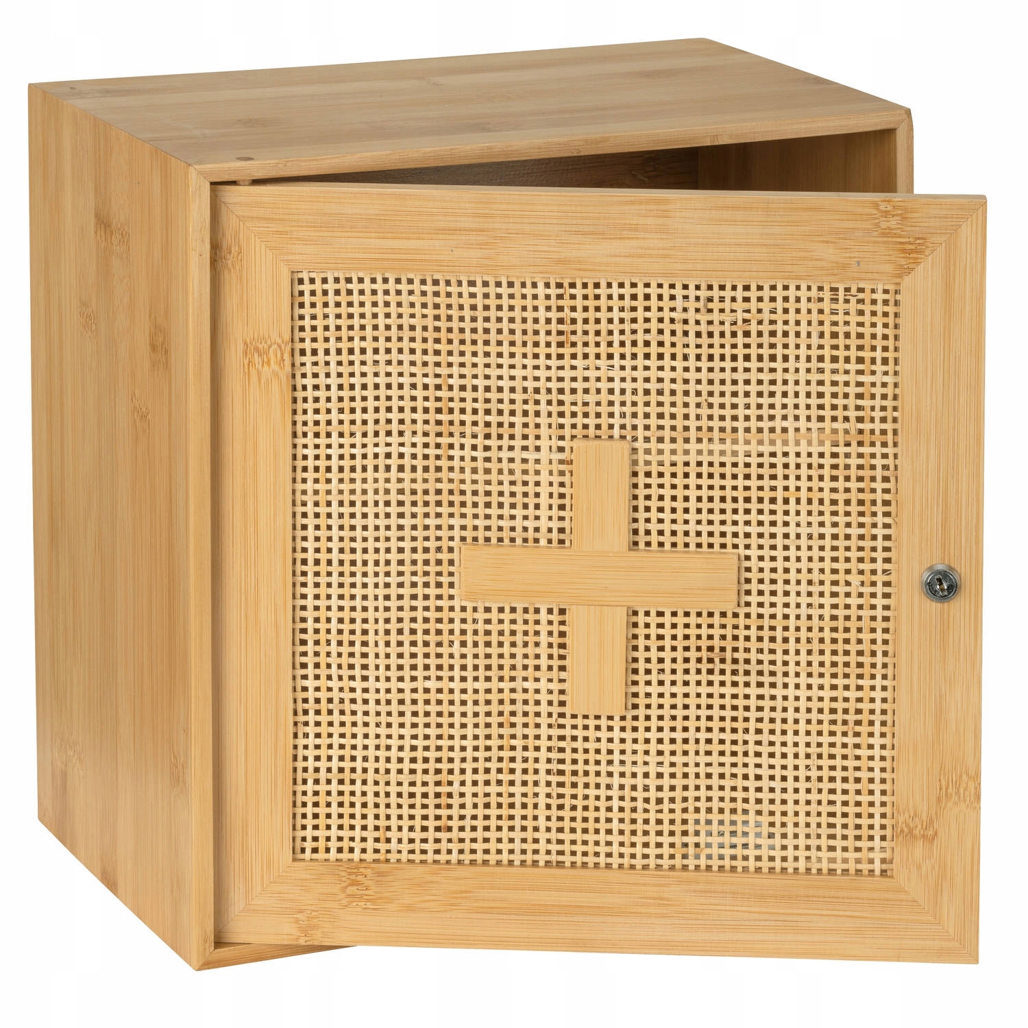 Apteczka ALLEGRE BAMBOO, 30 x 30 cm, WENKO – Elegancja i funkcjonalność w jednym