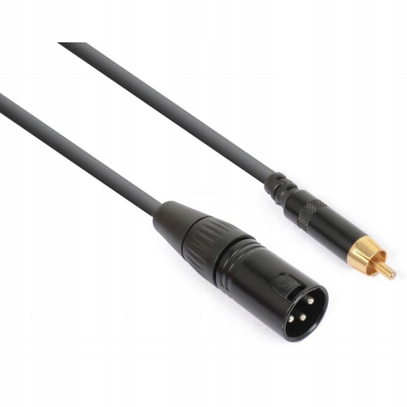 Kabel sygnałowy XLR [M] - RCA [M] 15 cm – Wysoka jakość dźwięku