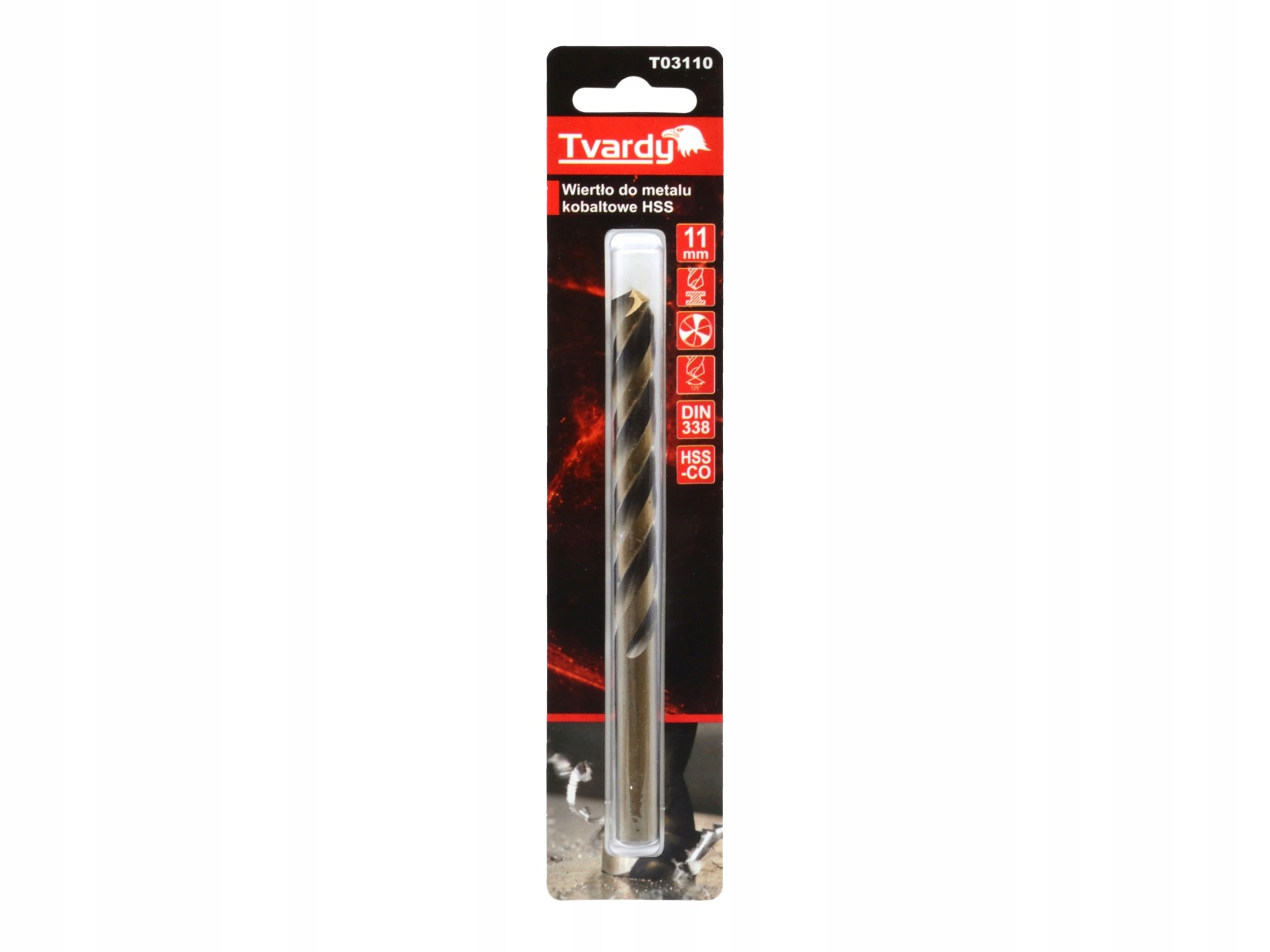 Tvardy Drill Bit HSS M35 Cobalt Metal Drill Bit 11mm - Professional Drilling Tool