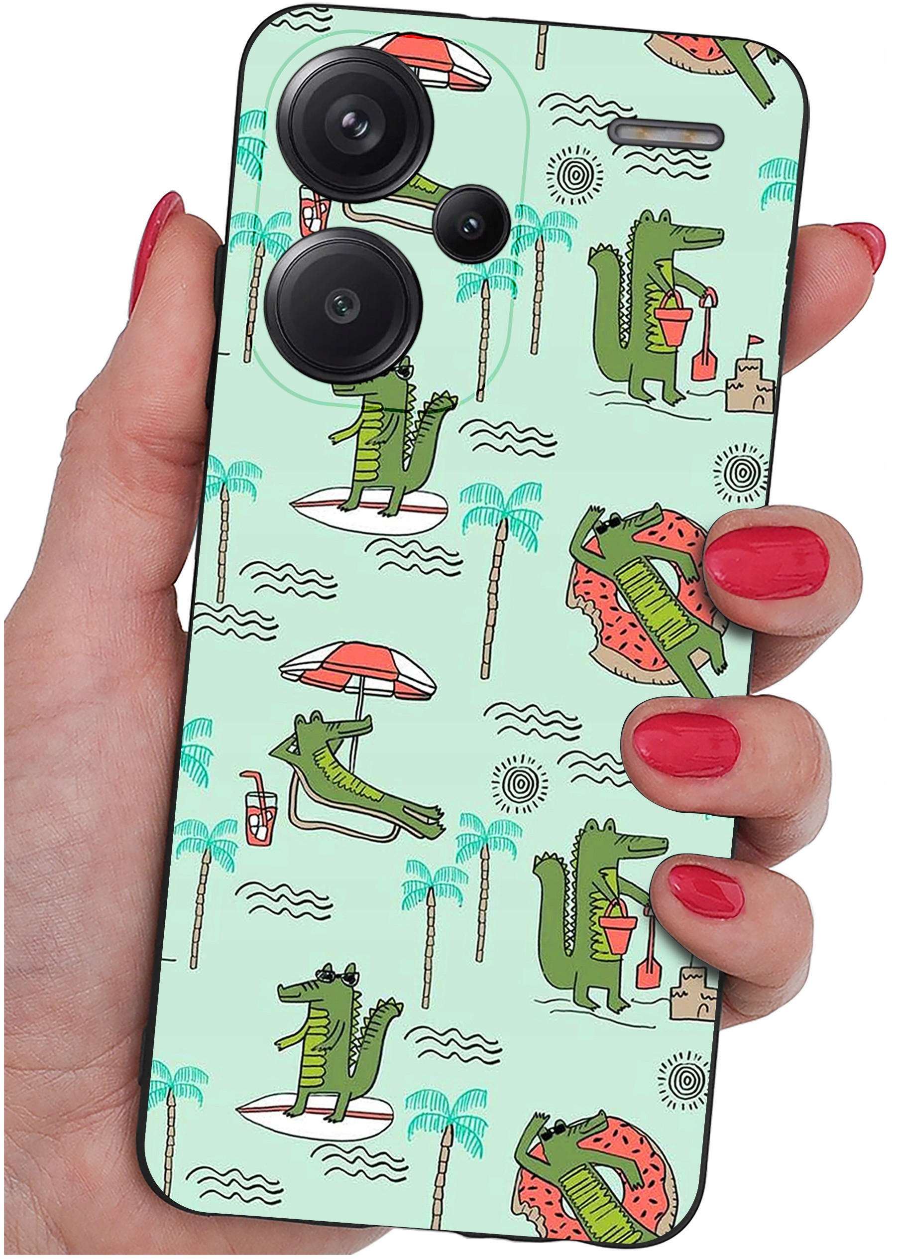 Wytrzymałe silikonowe etui z ochroną wyspy aparatów