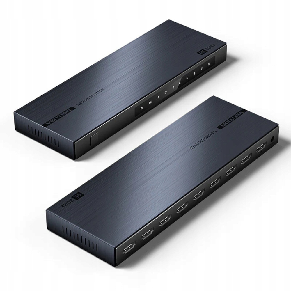 HDMI Splitter Vention 1 wejście x 8 wyjść 4K@60Hz – Idealne rozwiązanie do wieloekranowej prezentacji