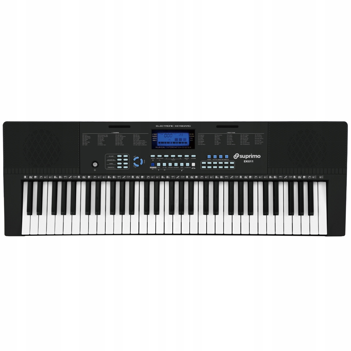 SUPRIMO EK611 – Elektroniczny keyboard edukacyjny 61 klawiszy