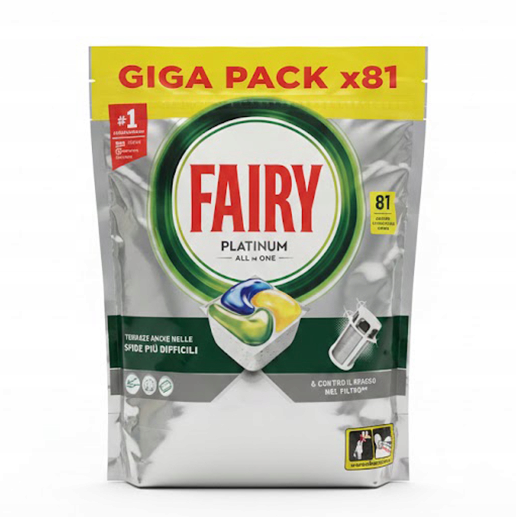 Kapsułki do zmywarki FAIRY Platinum All in One Cytryna – Perfekcyjna czystość w każdej kapsułce
