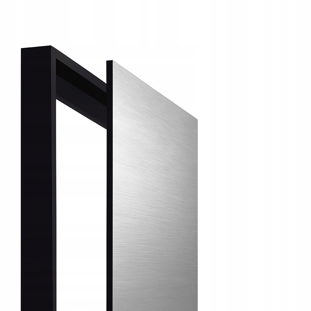 Wysokiej jakości metalowy obraz z czarną ramą