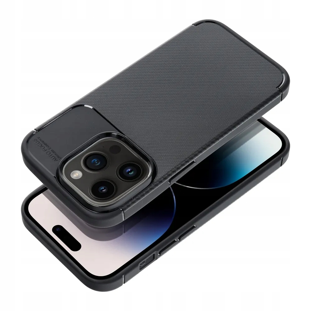 Futerał CARBON PREMIUM do iPhone 16e (SE 4 2025) czarny – Elegancka ochrona dla Twojego telefonu