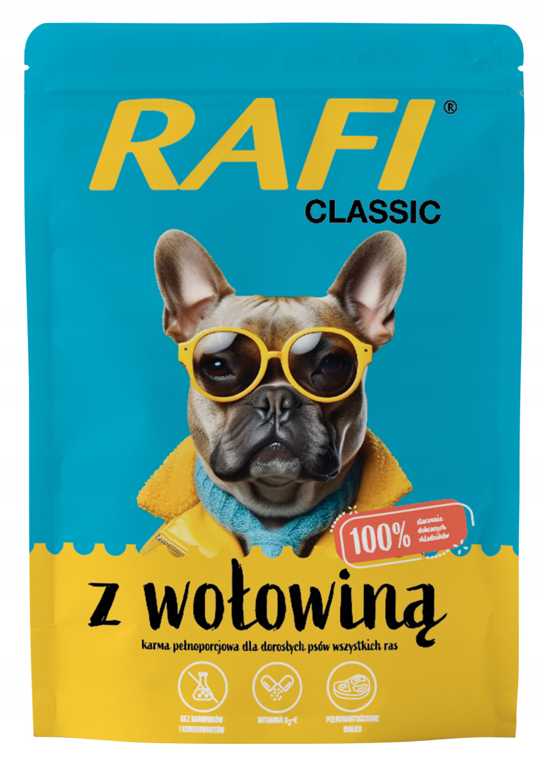 Classic Mokra karma dla psa z wołowiną – Pełnoporcjowe odżywienie dla Twojego pupila
