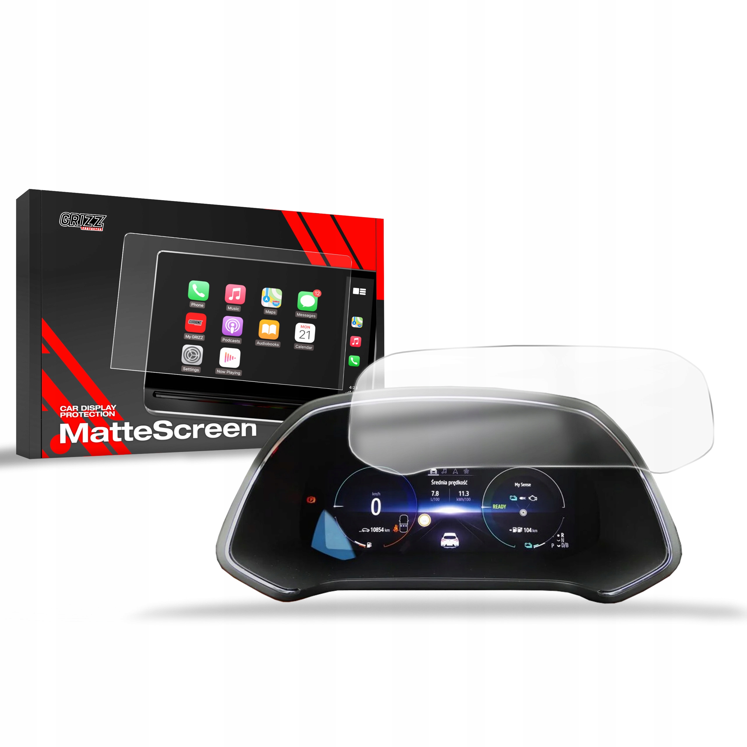 GrizzGlass Folia matowa GrizzGlass CarDisplay Protection do Toyota Camry 9 12,3