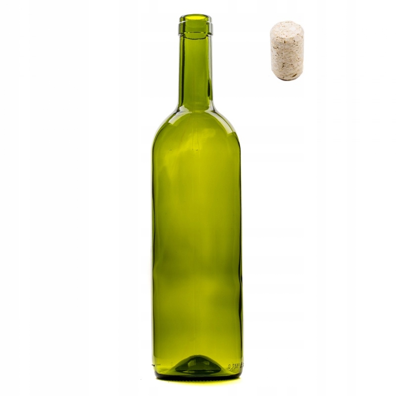 10szt Butelka Wino Oliwka Zielona Bezbarwna + Korek – Idealne do przechowywania wina