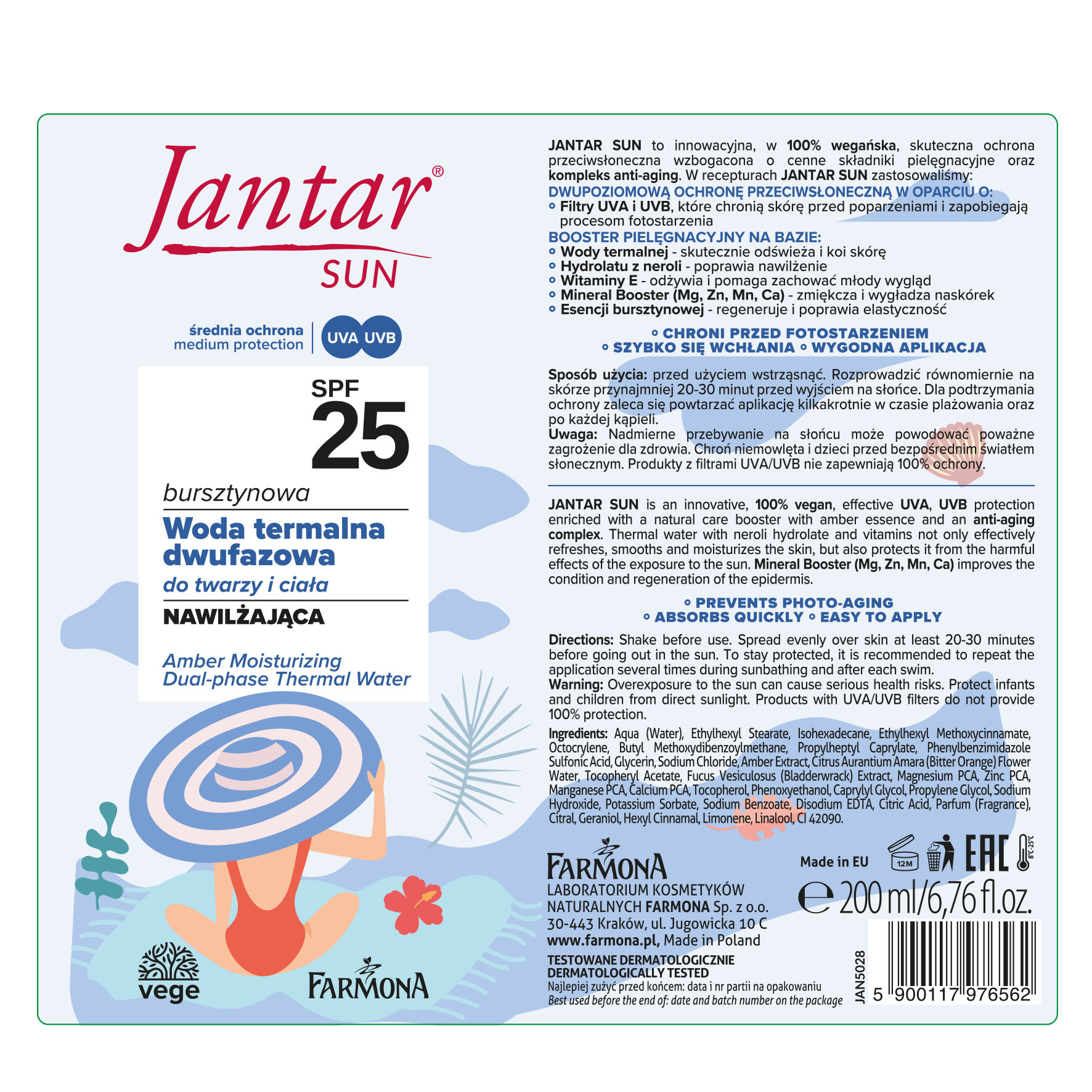 Innowacyjna formuła z filtrami UVA i UVB