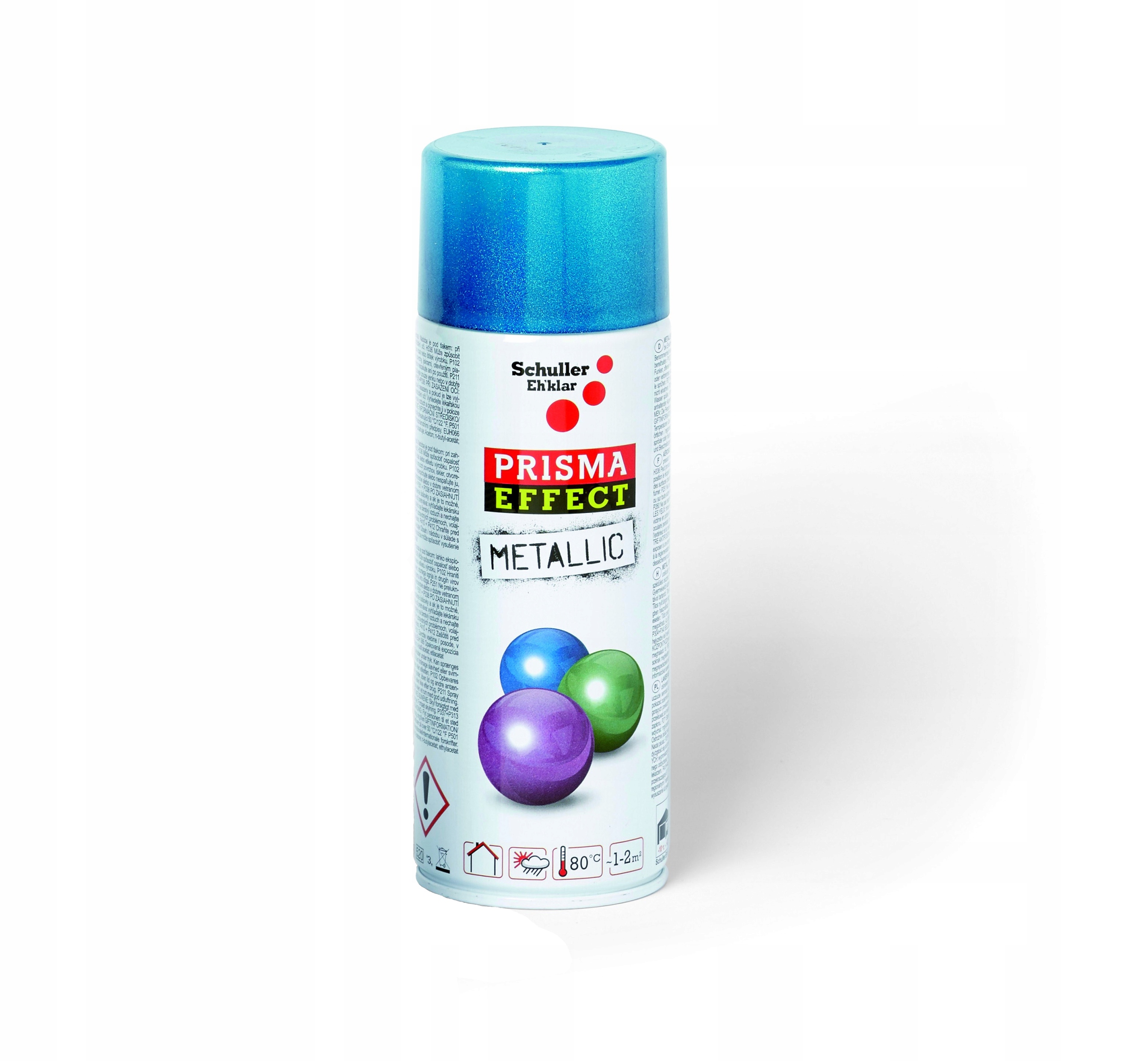 Schuller spraymaling - Prisma Effect Metallic zielony 400 ml – Doskonałe wykończenie dla Twoich projektów