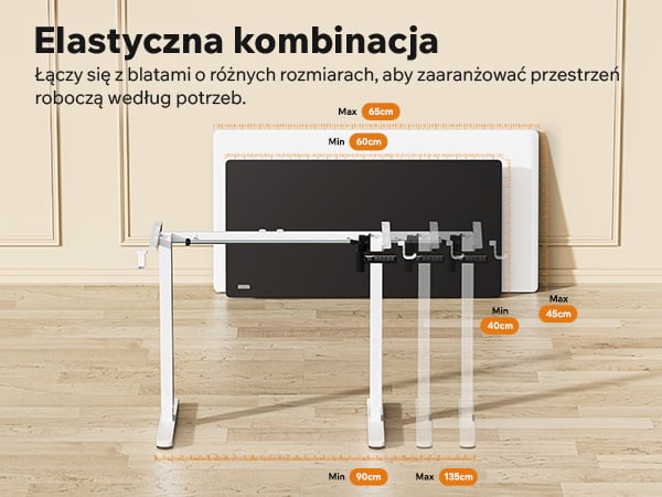 Rama biurka elektrycznego Nojo Light