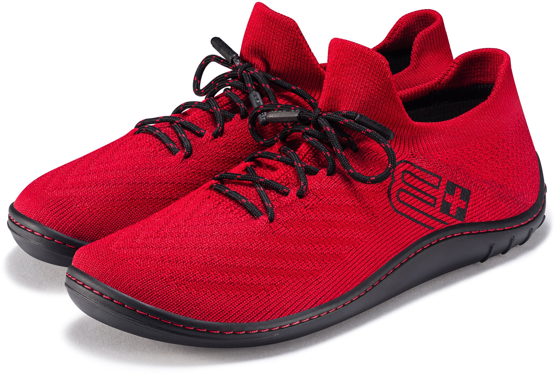 Buty damskie Brubeck Barefoot Merino – Komfort i styl w czerwono-czarnym wydaniu