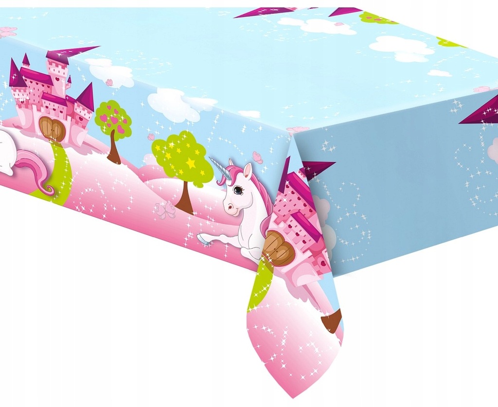 Obrus papierowy Unicorn 120x180 cm – Idealny dodatek na przyjęcia