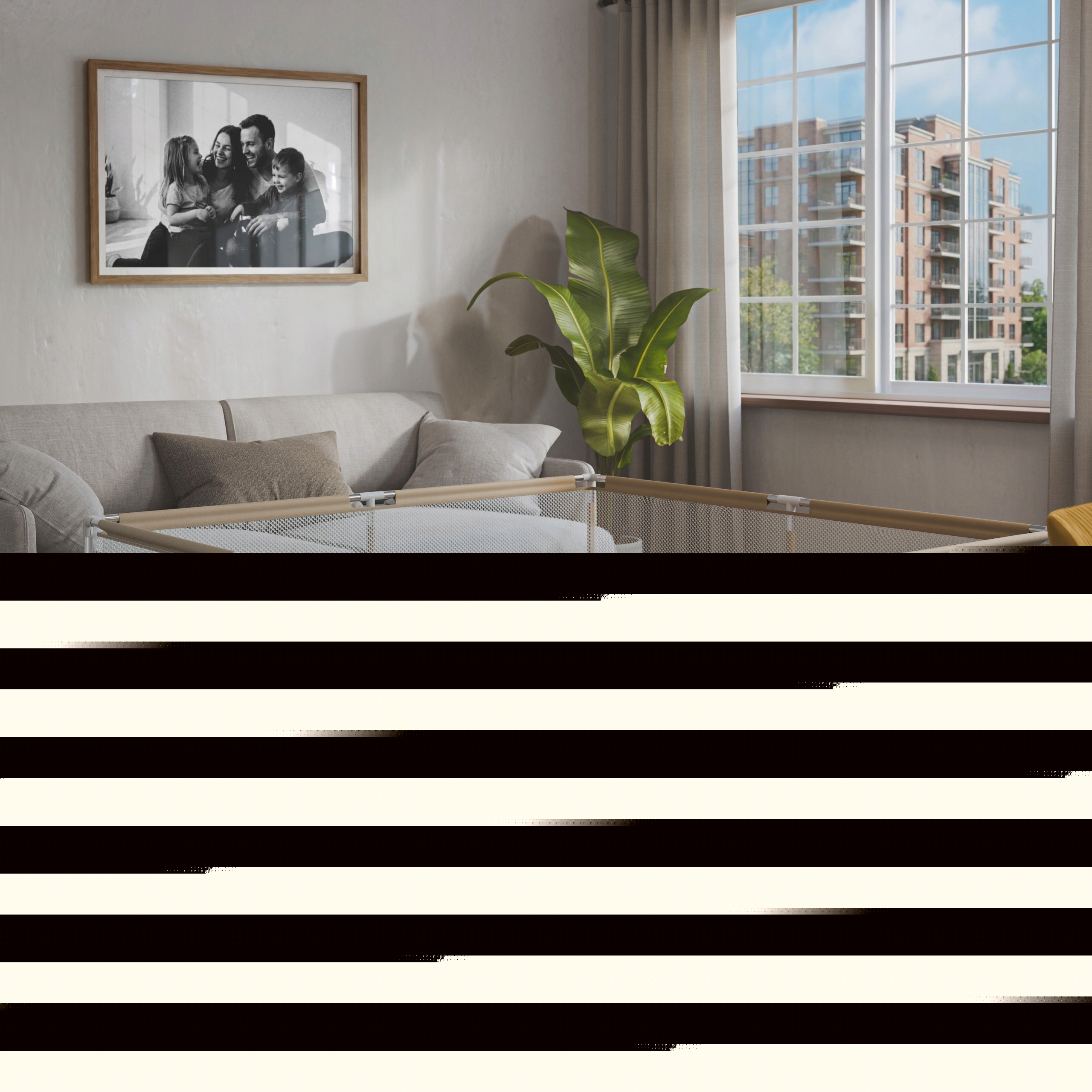 Kojec dziecięcy Cozy 28 Beige – Bezpieczna przestrzeń do zabawy dla Twojego dziecka
