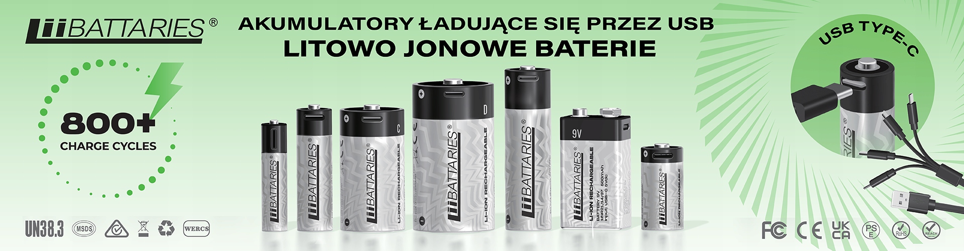Akumulator LiiBatteries CR123A 750mAh bl./2szt USB-C – Nowoczesne zasilanie do Twojego biura