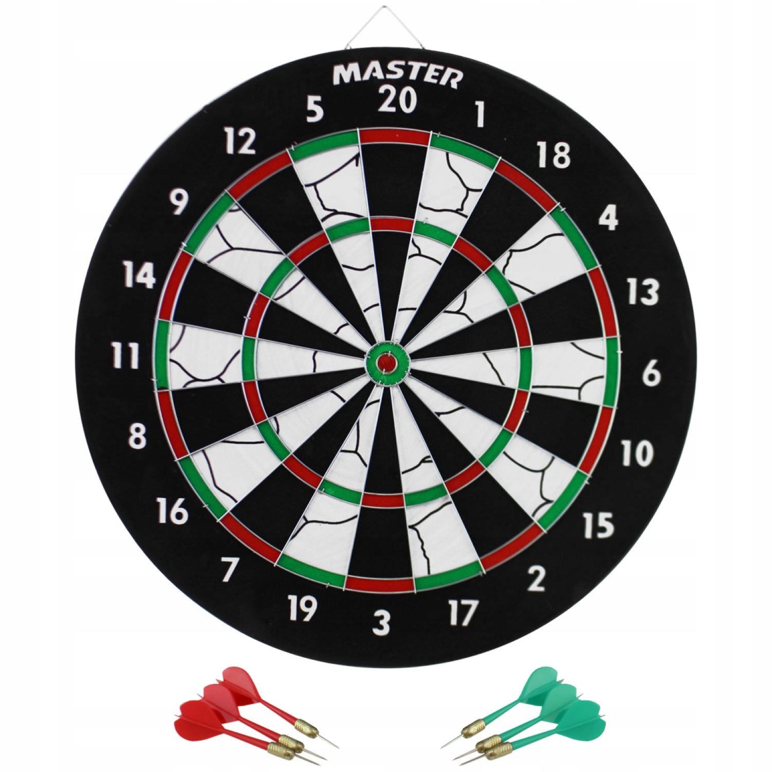 Tarcza do Darta Dwustronna MASTER 37 cm + 6 Rzutek – Idealna zabawa dla całej rodziny
