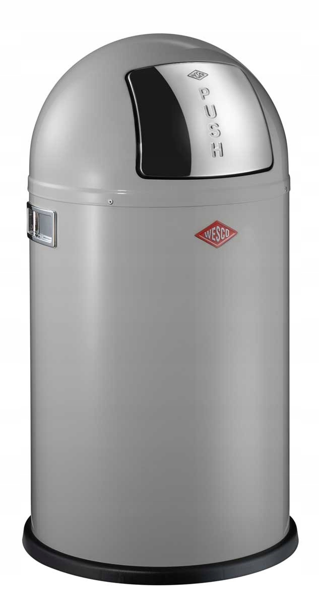 Kosz na śmieci chłodny szary 50l Pushboy Wesco – Elegancja i funkcjonalność w Twoim domu